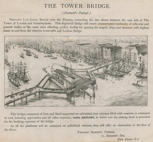 Proposed Low Level Bridge Over the Thames by English School