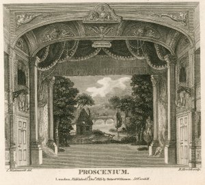 Proscenium of The Royalty Theatre, Well Street, Wellclose Square, London by English School