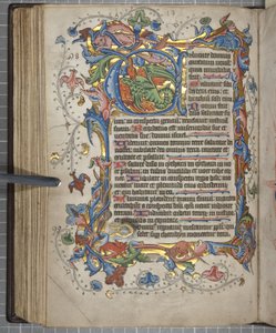 Psalter with Sarum Use Calendar, Fol 72 Verso, c.1425-75 by English School