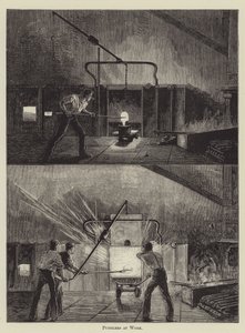 Puddlers at Work by English School