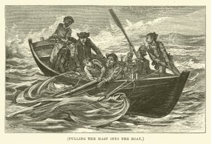 Pulling the Mast into the Boat by English School