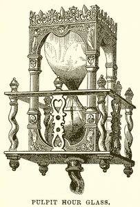 Pulpit Hour Glass by English School