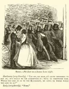 Punch cartoon: Jenny Lind by English School