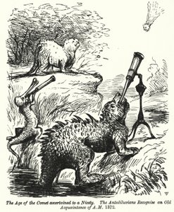 Dinosaurs Watching a Comet