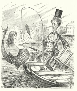 Fisherman Catching a Mermaid by English School