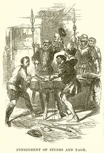 Punishment of Stubbs and Page by English School