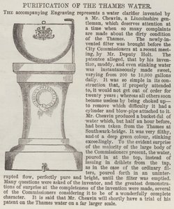 Purification of the Thames Water by English School