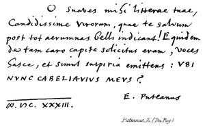 Puteanus, E (Du Puy) by English School