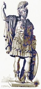 Pyrrhus, Illustration from History of Rome by Victor Duruy, Published 1884 by English School