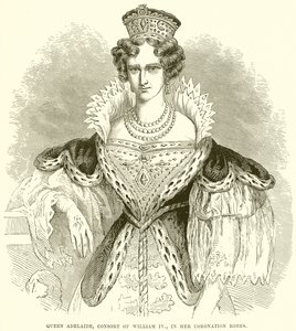 Queen Adelaide, Consort of William IV, in her Coronation Robes by English School