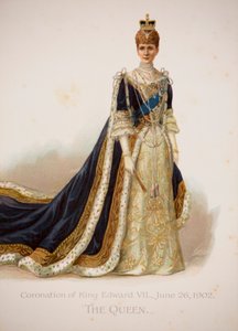 Queen Alexandra in her coronation robes