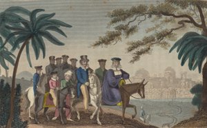 Queen Caroline, estranged consort of King George IV, entering Jerusalem by English School