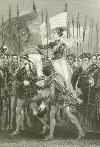 Queen Elizabeth at Tilbury Fort by English School