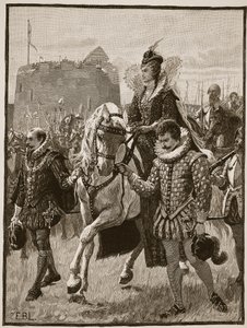 Queen Elizabeth at Tilbury, Illustration from Cassell