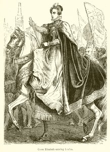 Queen Elizabeth Entering London by English School