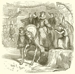 Queen Elizabeth Receiving the Bible by English School