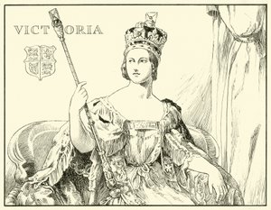 Queen Victoria (After the Coronation Portrait by Sir George Hayter)
