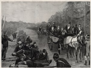 Queen Victoria - The Inspection by Her Majesty the Queen of Colonel Seey