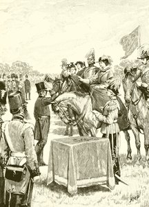 Queen Victoria presiding at the first distribution of the Victoria Cross by English School