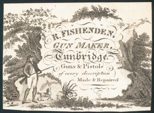 R Fishenden, gun maker by English School