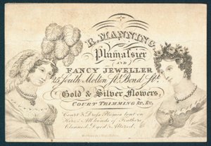 R Manning, Plumassier and fancy jeweller