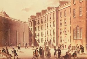 Racquets at the Fleet Prison, illustration from 