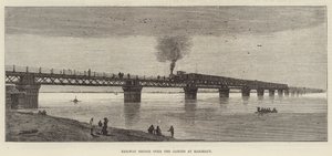 Railway Bridge over the Ganges at Rajghaut