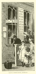 Railway booking-office, Amsterdam by English School
