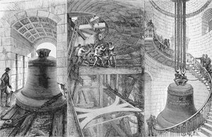 Raising the Great Bell in the Tower of St. Pauls Cathedral