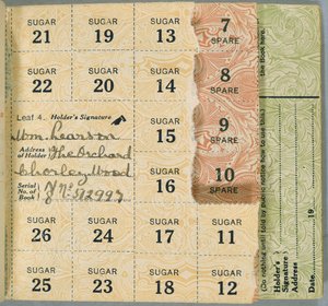 Ration Book for William Pearson, Chorleywood, Hertfordshire