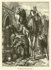Rebekah Journeying to Isaac by English School