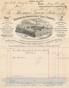 Receipt for Thomas Green & Son Limited by English School