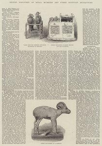 Recent Discovery of Royal Mummies and Other Egyptian Antiquities by English School