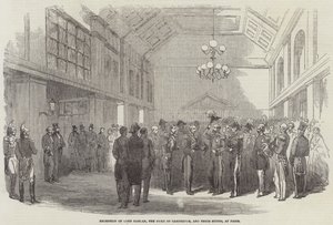 Reception of Lord Raglan, the Duke of Cambridge, and their Suites, at Paris by English School