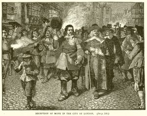 Reception of Monk in the City of London by English School