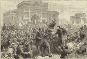 Reception of Osman Pasha at the Seraskerate by English School