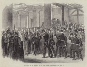 Reception of the Belgians by the Lord Mayor at Guildhall by English School