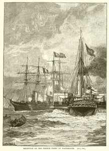Reception of the French Fleet at Portsmouth by English School