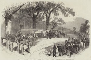 Reception of the Queen at Great Exhibition Building by English School