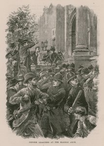 Reform League marchers at the Marble Arch, London by English School