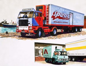 Refrigerated trucks by English School