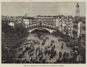 Regatta at Venice during the International Geographical Congress by English School