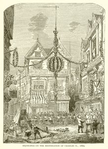 Rejoicings on the Restoration of Charles II, 1660 by English School