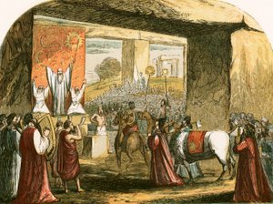 Religious Festival of the Druids by English School
