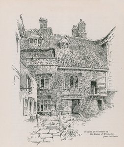 Remains of the Palace of the Bishop of Winchester by English School
