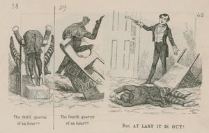 Removing a tooth; comic strip by English School