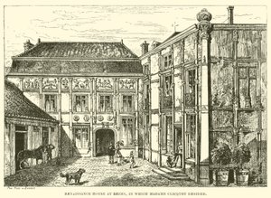Renaissance House at Reims, in which Madame Clicquot Resided by English School
