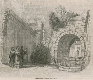 Reopening of the Colosseum, Regents Park: Temple of Apollo Epicurus by English School