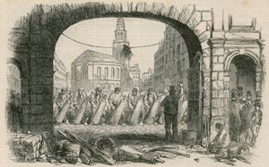 Repavement of The Strand, London