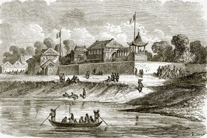 Residence of the French and English ambassadors at Tien-Tsin by English School